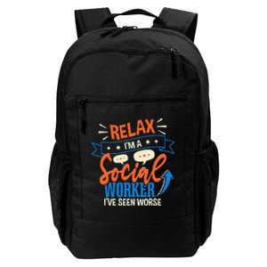 Funny LCSW Social Work Relax Im A Social Worker Daily Commute Backpack