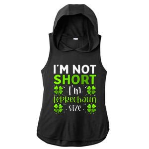 Funny Leprechaun Size St Patricks Day For & Women Ladies PosiCharge Tri-Blend Wicking Draft Hoodie Tank