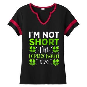 Funny Leprechaun Size St Patricks Day For & Women Ladies Halftime Notch Neck Tee