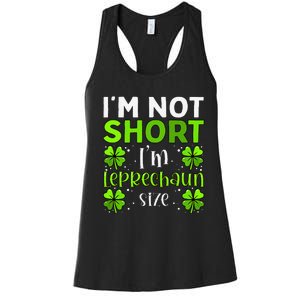 Funny Leprechaun Size St Patricks Day For & Women Women's Racerback Tank