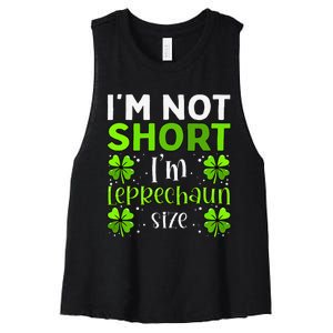 Funny Leprechaun Size St Patricks Day For & Women Women's Racerback Cropped Tank