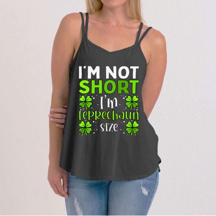 Funny Leprechaun Size St Patricks Day For & Women Women's Strappy Tank