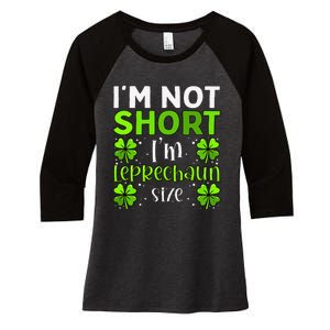 Funny Leprechaun Size St Patricks Day For & Women Women's Tri-Blend 3/4-Sleeve Raglan Shirt