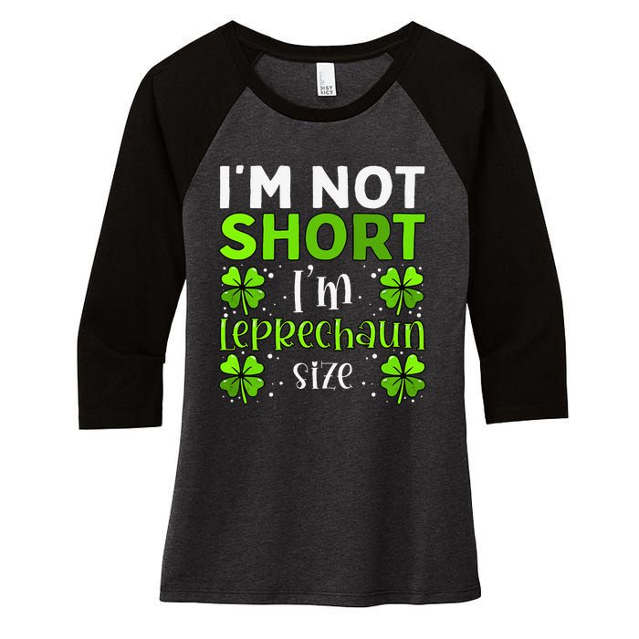 Funny Leprechaun Size St Patricks Day For & Women Women's Tri-Blend 3/4-Sleeve Raglan Shirt