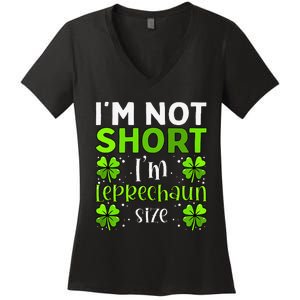 Funny Leprechaun Size St Patricks Day For & Women Women's V-Neck T-Shirt