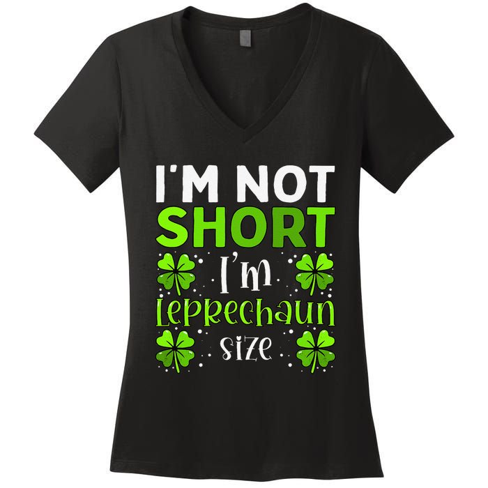 Funny Leprechaun Size St Patricks Day For & Women Women's V-Neck T-Shirt