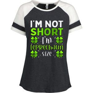 Funny Leprechaun Size St Patricks Day For & Women Enza Ladies Jersey Colorblock Tee