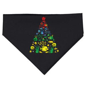 Fish Lovers Sea Beach Aquatic Christmas Tree Xmas Decor USA-Made Doggie Bandana