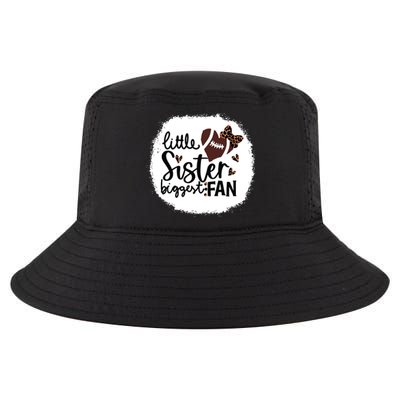 Football Little Sister Biggest Fan Shirts Football Sister Cool Comfort Performance Bucket Hat