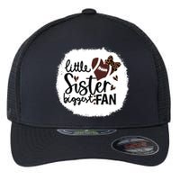 Football Little Sister Biggest Fan Shirts Football Sister Flexfit Unipanel Trucker Cap