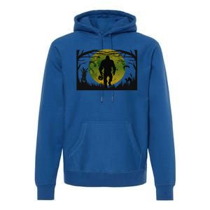 Funny Lonely Sasquatch Bigfoot Halloween Gift Premium Hoodie