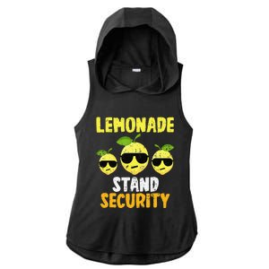 Funny Lemonade Stand Security Lemon Juice Sunglasses Ladies PosiCharge Tri-Blend Wicking Draft Hoodie Tank