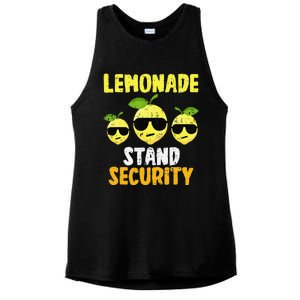 Funny Lemonade Stand Security Lemon Juice Sunglasses Ladies PosiCharge Tri-Blend Wicking Tank