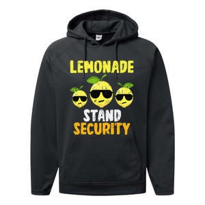 Funny Lemonade Stand Security Lemon Juice Sunglasses Performance Fleece Hoodie