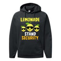 Funny Lemonade Stand Security Lemon Juice Sunglasses Performance Fleece Hoodie