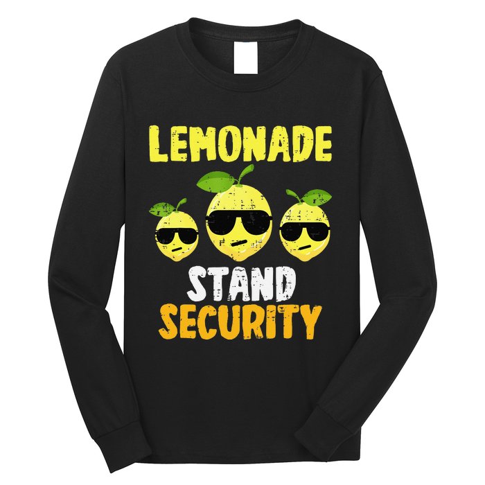 Funny Lemonade Stand Security Lemon Juice Sunglasses Long Sleeve Shirt