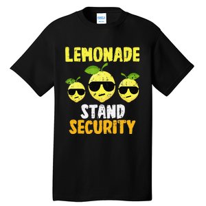 Funny Lemonade Stand Security Lemon Juice Sunglasses Tall T-Shirt