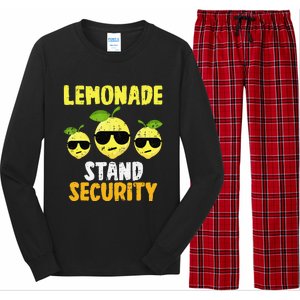 Funny Lemonade Stand Security Lemon Juice Sunglasses Long Sleeve Pajama Set