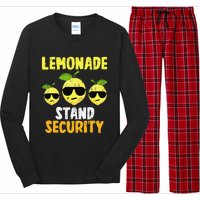 Funny Lemonade Stand Security Lemon Juice Sunglasses Long Sleeve Pajama Set