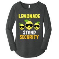 Funny Lemonade Stand Security Lemon Juice Sunglasses Women's Perfect Tri Tunic Long Sleeve Shirt