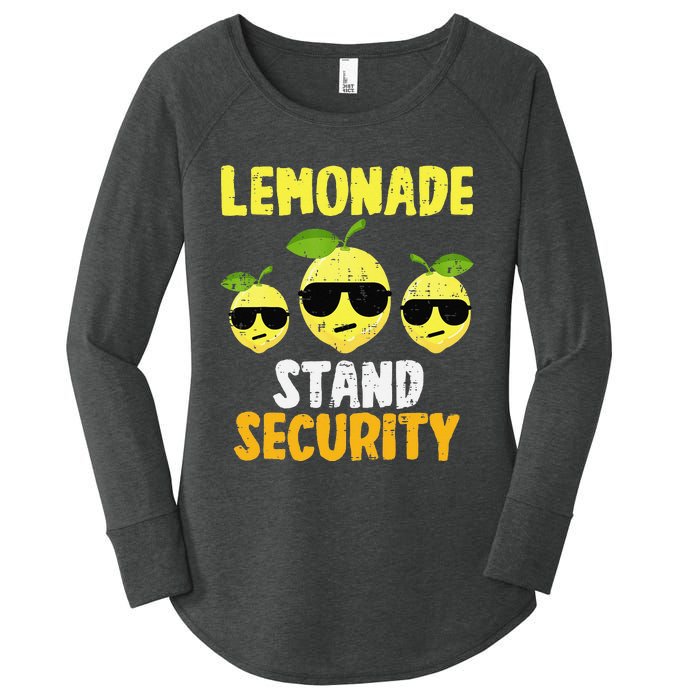 Funny Lemonade Stand Security Lemon Juice Sunglasses Women's Perfect Tri Tunic Long Sleeve Shirt