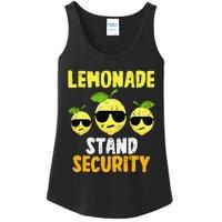 Funny Lemonade Stand Security Lemon Juice Sunglasses Ladies Essential Tank