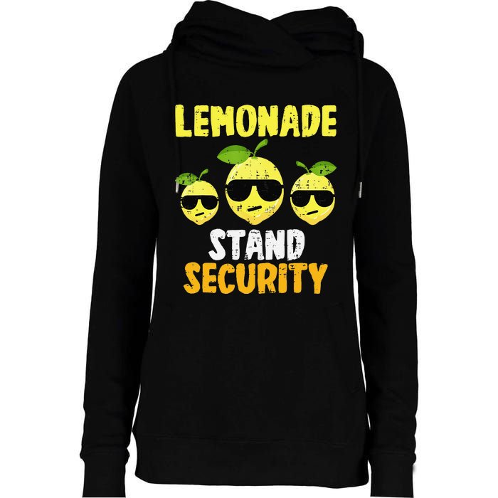 Funny Lemonade Stand Security Lemon Juice Sunglasses Womens Funnel Neck Pullover Hood