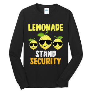 Funny Lemonade Stand Security Lemon Juice Sunglasses Tall Long Sleeve T-Shirt