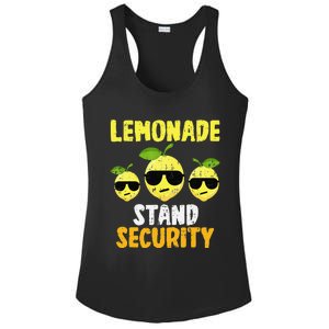 Funny Lemonade Stand Security Lemon Juice Sunglasses Ladies PosiCharge Competitor Racerback Tank