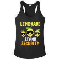 Funny Lemonade Stand Security Lemon Juice Sunglasses Ladies PosiCharge Competitor Racerback Tank