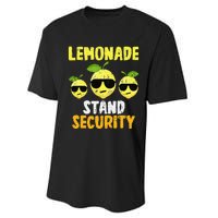 Funny Lemonade Stand Security Lemon Juice Sunglasses Performance Sprint T-Shirt