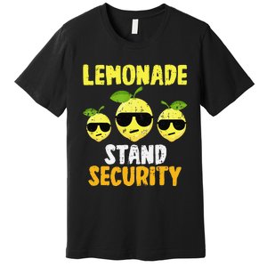 Funny Lemonade Stand Security Lemon Juice Sunglasses Premium T-Shirt