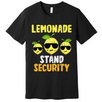 Funny Lemonade Stand Security Lemon Juice Sunglasses Premium T-Shirt