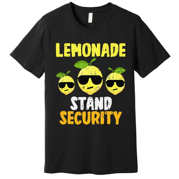 Funny Lemonade Stand Security Lemon Juice Sunglasses Premium T-Shirt