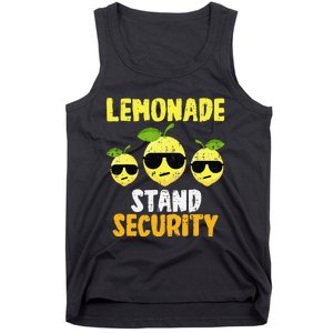 Funny Lemonade Stand Security Lemon Juice Sunglasses Tank Top