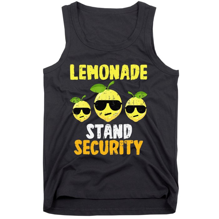 Funny Lemonade Stand Security Lemon Juice Sunglasses Tank Top