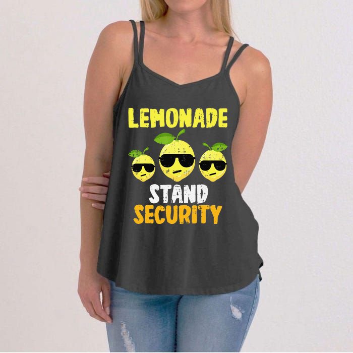 Funny Lemonade Stand Security Lemon Juice Sunglasses Women's Strappy Tank