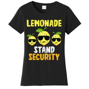 Funny Lemonade Stand Security Lemon Juice Sunglasses Women's T-Shirt