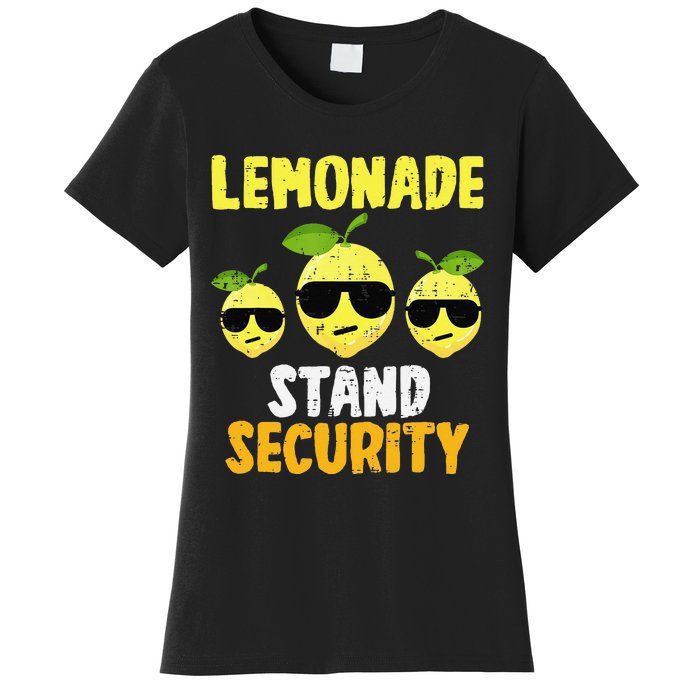 Funny Lemonade Stand Security Lemon Juice Sunglasses Women's T-Shirt