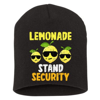 Funny Lemonade Stand Security Lemon Juice Sunglasses Short Acrylic Beanie