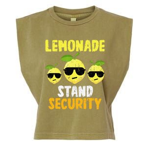 Funny Lemonade Stand Security Lemon Juice Sunglasses Garment-Dyed Women's Muscle Tee