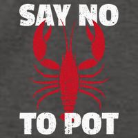 Funny Lobster Say No To Pot Lobster Vector Backpack