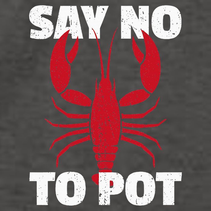 Funny Lobster Say No To Pot Lobster Vector Backpack