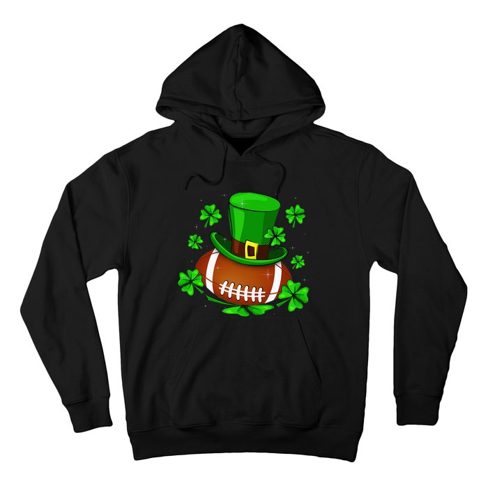 Football Leprechaun Shamrock Irish St Patricks Day Hoodie