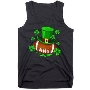 Football Leprechaun Shamrock Irish St Patricks Day Tank Top