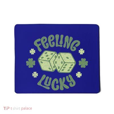 Feeling Lucky St Patricks Day Dice Mousepad