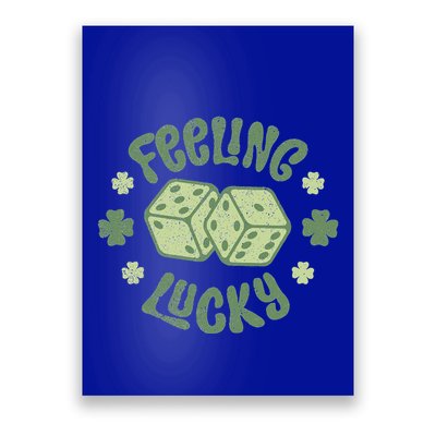 Feeling Lucky St Patricks Day Dice Poster