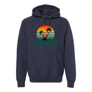 Fort Lauderdale Sunset Palm Trees Beach Premium Hoodie