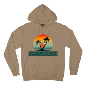 Fort Lauderdale Sunset Palm Trees Beach Hoodie