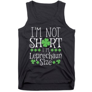 Funny Leprechaun Size St Patricks Day Tank Top